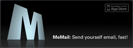 MeMail - Send yourself email, fast! New: version 1.2 - now supports TextExpander